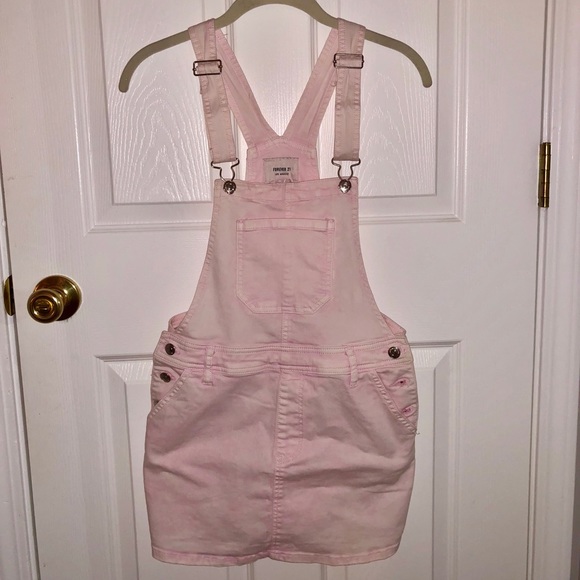 forever 21 pink overall dress